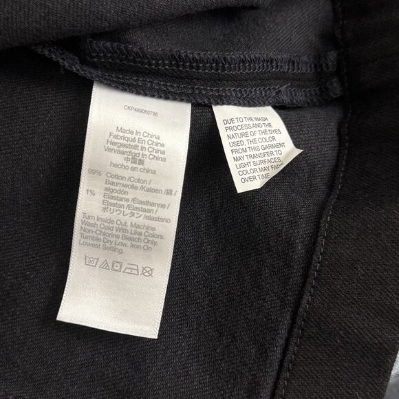 MADEWELL Denim V-Neck Midi Dress 14 Clean Black Wash Button-Up NWT B60 - Picture 5 of 5